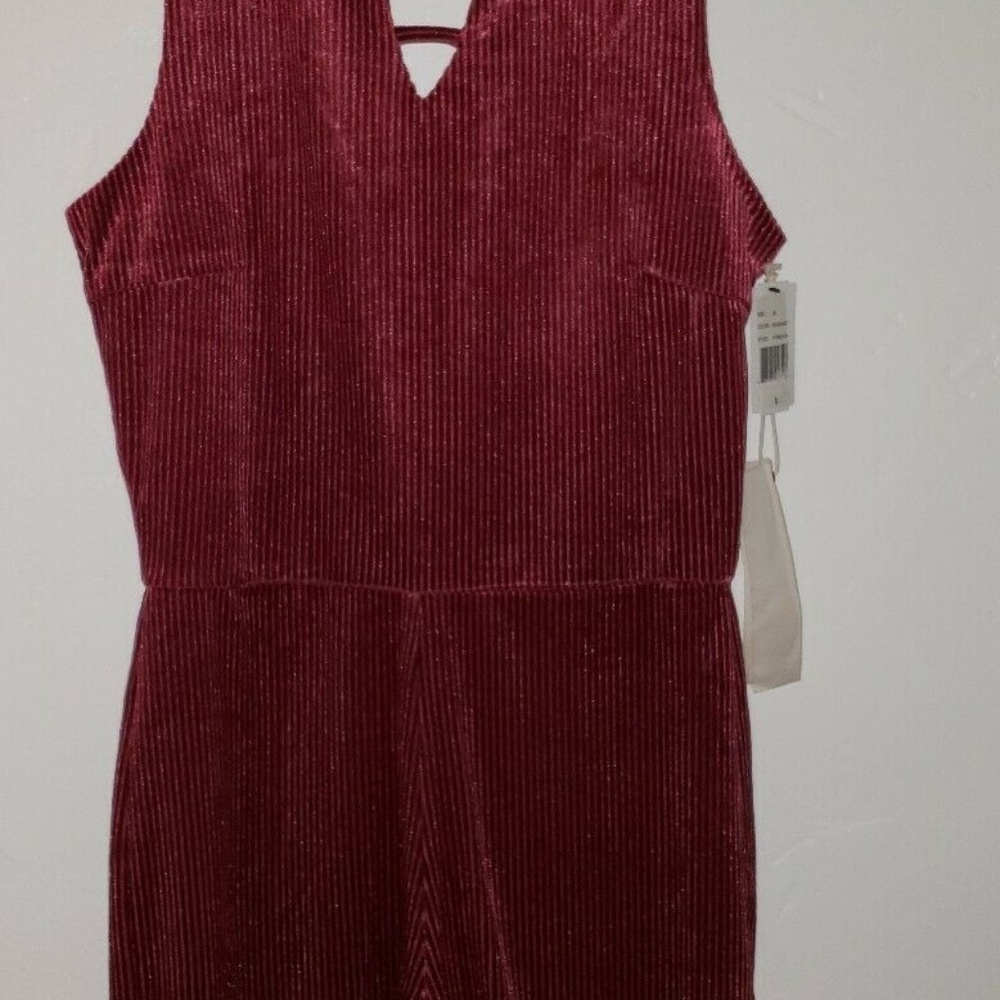 Maddie Girls Romper L Burgundy Cord NWT Dillard's
